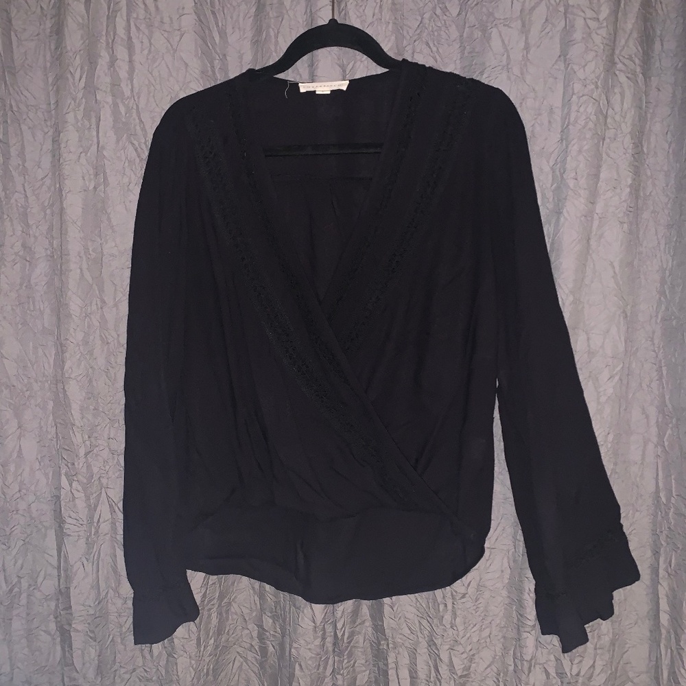 Boho Style Black Top